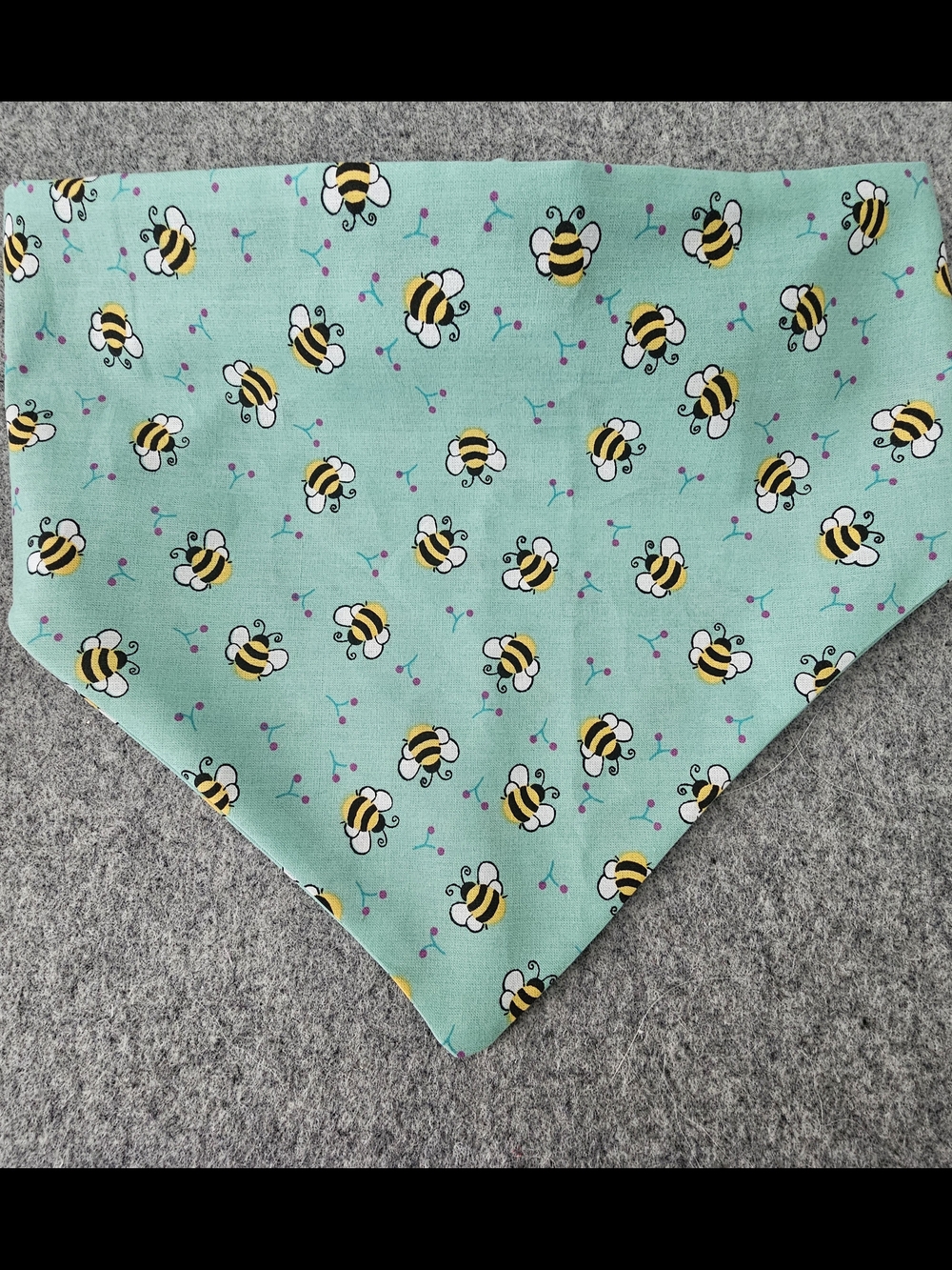 Bee Print Bandana - Mint